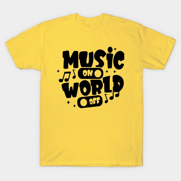 Music Quote Element Design Vector T-Shirt by RubyCollection